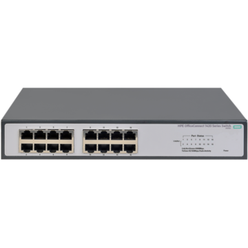 Switch HP OfficeConnect 1420, 16 porturi 10/100/1000 Mbps, fara management