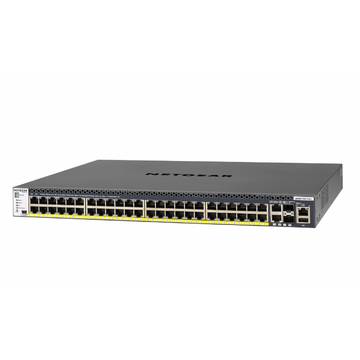 Switch Netgear ProSAFE M4300, 52 porturi, 48 x 10GBASE-T + 2 x 100M; 1G; 10G + 2 x 1G; 10G