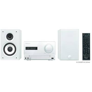 Pioneer Mini music system X-CM32BTD-W, 30W (2x 15W), Bluetooth/FM, Tuner/USB