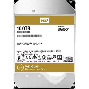 Hard disk Western Digital WD101KRYZ, 10TB, GOLD, 256MB, 3,5 inci