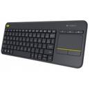 Tastatura Logitech Wireless Touch Keyboard K400 Plus Black (US International) 920-007145