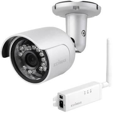 Camera de supraveghere Edimax ,720p ,Outdoor ,Wireless ,H.264 ,IP Camera, IP66, SD card, mini, IR cut filter