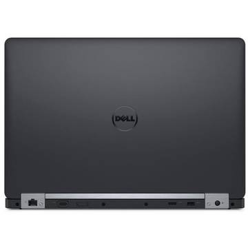 Notebook Dell 15.6'' Latitude E5570 (seria 5000), FHD, Procesor Intel® Core™ i5-6300U (3M Cache, up to 3.00 GHz), 8GB DDR4, 256GB SSD, GMA HD 520, FingerPrint Reader, Linux, Backlit, 4-cell, Black  210-AENT 272717684