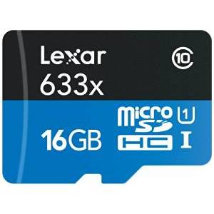 Card memorie Card memorie Micro-SD LSDMI16GBBEU633A, 16GB, Lexar  633x