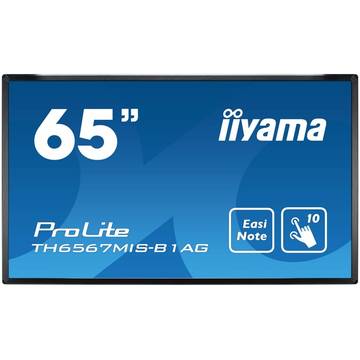 Iiyama ,Dis Public, 65'', TH6567MIS, TOUCH,	DVI, VGA , negru