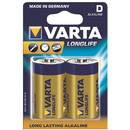 Baterie VARTA alkaline BAVA 4120 LONG,  R20, (typ D), 2 bucati longlife