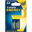 Baterie alcalina VARTA BAVA 4106 2PACK,  R6 (AA), 2 bucati energy