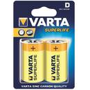 Baterie VARTA zinc carbon BAVA 2020, R20 (typ D), 2 bucati  superlife