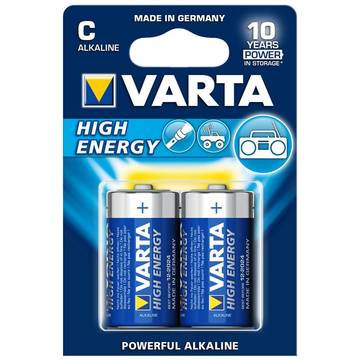 Baterie alcalina VARTA BAVA 4914,  R14 (typ C,) 2 bucati high energy