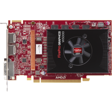 Placa video AMD FirePro W5000, 2GB GDDR5, 256-bit