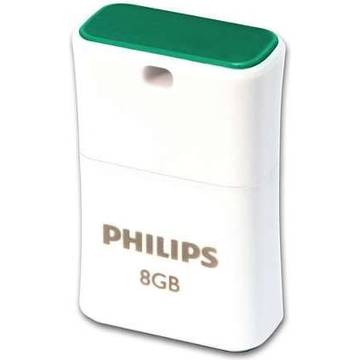 Memorie USB USB PHILIPS FM08FD85B/10, USB 2.0, 8GB, PICO EDITION GREEN, verde