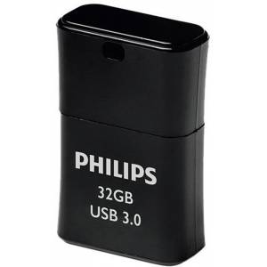 Memorie USB USB PHILIPS FM32FD90B/10, USB 3.0, 32GB, PICO EDITION BLACK, negru