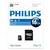 Card memorie PHILIPS MICRO SDHC FM16MP45B/10, 16GB, CLASS10+adaptor