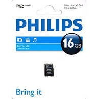 Card memorie PHILIPS MICRO SDHC FM16MP35B/10, 16GB, CLASS 4+adaptor