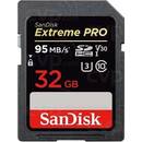 Card memorie Sandisk Extreme PRO SDHC SDSDXXG-032G-GN4IN, 32GB, 95MB/s, V30 UHS-I U3