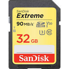 Card memorie Sandisk Extreme SDHC SDSDXVE-032G-GNCIN, 32GB, 90/40 MB/s, V30 UHS-I U3