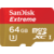 Card memorie Sandisk Extreme microSDXC SDSQXVF-064G-GN6AA, 64 GB, 90/60 MB/s, Class 10 U3 V30 UHS-I