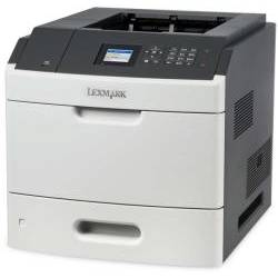 Imprimanta laser Lexmark MS810N, MONOLASER, A4, 53 PPM, USB 2.0, Retea, alb-gri
