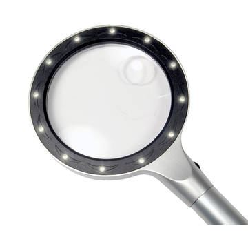 Levenhuk  Zeno 600 LED Magnifier, 2.5/5x, 90/21 mm, Metal