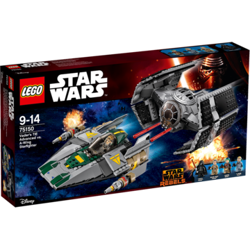 LEGO TIE Advanced al lui Vader contra A-Wing Starfighter (75150)
