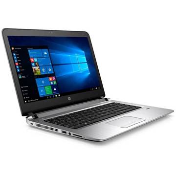 Notebook HP 450, i7-6500, 15HD, 8G, 1T, UMA, W7PW10P, Gri-Argintiu
