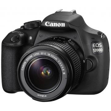 Aparat foto DSLR Canon EOS 1200D + obiectiv EF-S 18-55mm f/3.5-5.6 DC III