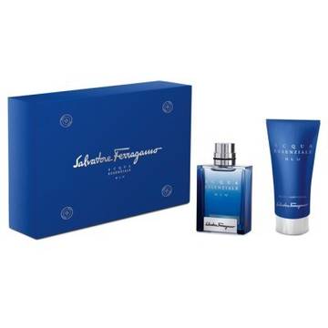 Salvatore Ferragamo Aqua Essenziale Blu Eau de Toilette 100ml + 50ml Shower Gel + 50ml After Shave Balsam