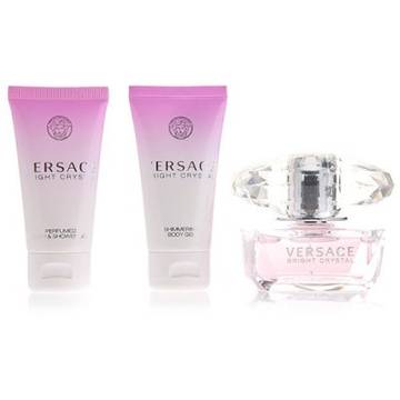 Versace Bright Crystal Eau de Toilette 50ml + Shower Gel 50ml + Shimmering Body Lotion 50ml