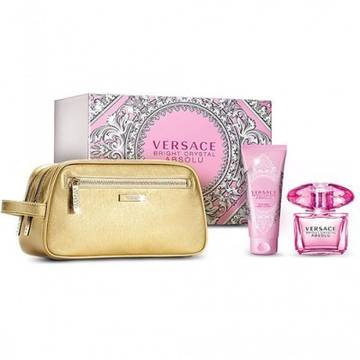 Versace Bright Crystal Absolu Eau de Parfum 90ml + Body Lotion 100ml + Handbag