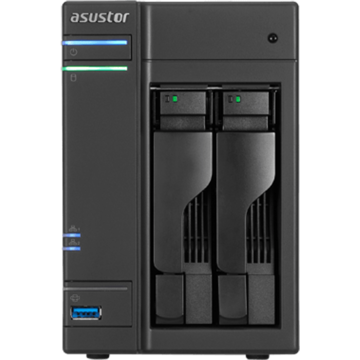 NAS Asus AS-6102T 0/2HDD, 2GB, USB 3.0, Intel Celeron N3050, negru