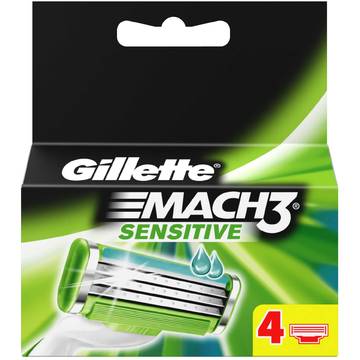 Aparat de barbierit Rezerva aparat de ras Gillette Mach3 Sensitive 4 buc