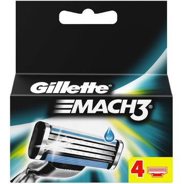 Aparat de barbierit Rezerva aparat de ras Gillette Mach3 4 buc