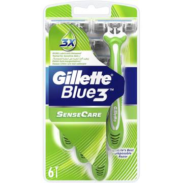 Aparat de barbierit Aparat de ras Gillette Blue3 Sense Care punga 6 buc