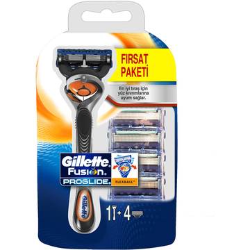 Aparat de barbierit Aparat de ras Gillette Fusion Proglide Flexball manual+Rezerve aparat de ras Gillette Proglide 4 buc