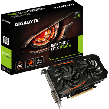 Placa video Gigabyte GeForce GTX 1050 Ti OC, 4 GB GDDR5, 128-bit