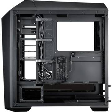 Carcasa Cooler Master MasterCase. Maker 5, window version, mid-tower, ATX, 3* 140mm fan (inclus), I/O panel, fan controller, LED strip, black