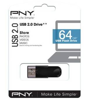 Memorie USB PNY Memorie USB ATTACH 4 USB2.0 64GB Slide