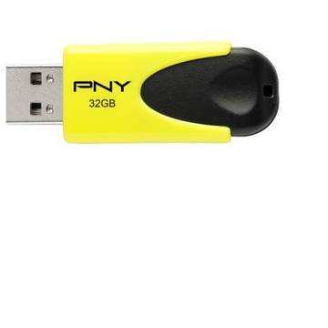 Memorie USB PNY Memorie USB N1 ATTACH USB2.0 32GB Galben