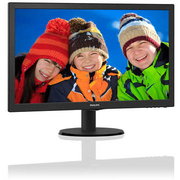 Monitor LED Philips 243V5QSBA/00, Full HD, 16:9, 23.6 inch, 8 ms, negru