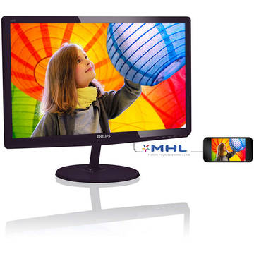 Monitor LED Philips 247E6LDAD/00 E Line, Full HD, 16:9, 23.6 inch, 1 ms, negru
