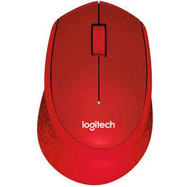 Mouse Logitech 910-004911, M330 SILENT PLUS IN-HOUSE/EMS, rosu