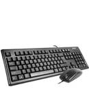 Tastatura A4Tech Kit tastatura + mouse (KM-720 + OP-620D-B), USB, black, KM-72620D-USB