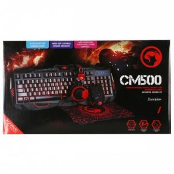 Tastatura Advanced Gaming Kit 4 in 1 Marvo CM500 (tastatura, casti, mouse, mousepad)