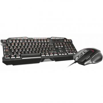 Tastatura + mouse Trust GXT 282, Negru