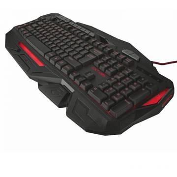 Tastatura Trust Gaming GXT 285, iluminata, Negru