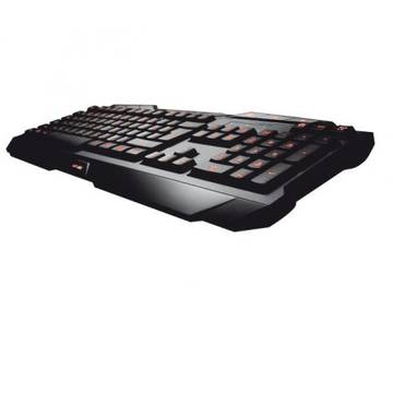 Tastatura Trust Gaming GXT 280, Led, iluminata, Negru