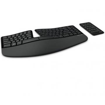 Tastatura Microsoft Sculpt Ergonomic, Wireless, Negru