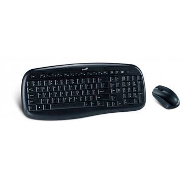 Tastatura + Mouse Genius KB-8000X, Wireless, USB, Negru
