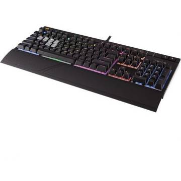 Tastatura Corsair Strafe Gaming RGB LED, Cherry MX Silent, USB