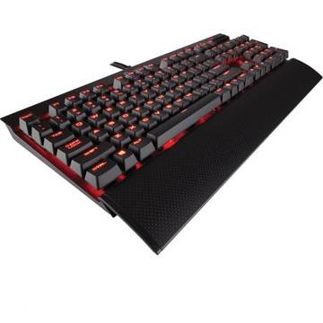 Tastatura Corsair Gaming K70 LUX, Iluminare rosie, Switch-uri mecanice Cherry MX Brown